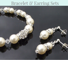 Bridesmaids Bracelet & Earring Sets 