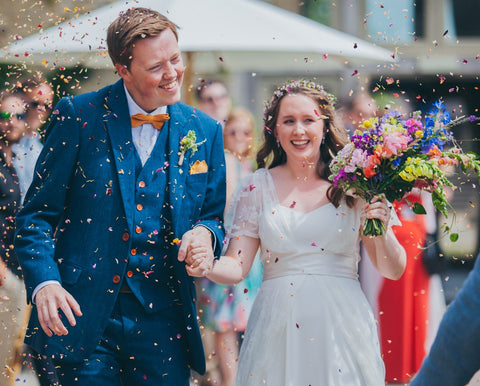 Real Bride Emily wears Jenna Earrings