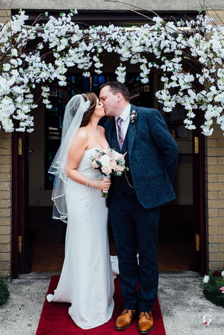 Real bride wears Anastasia bracelet