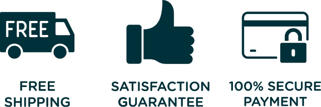 Secure checkout and satisfaction guarantee
