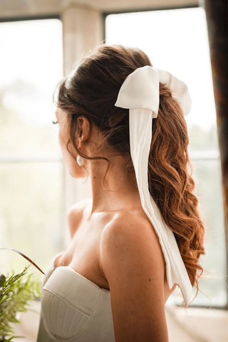 Ponytail wedding day hair style 