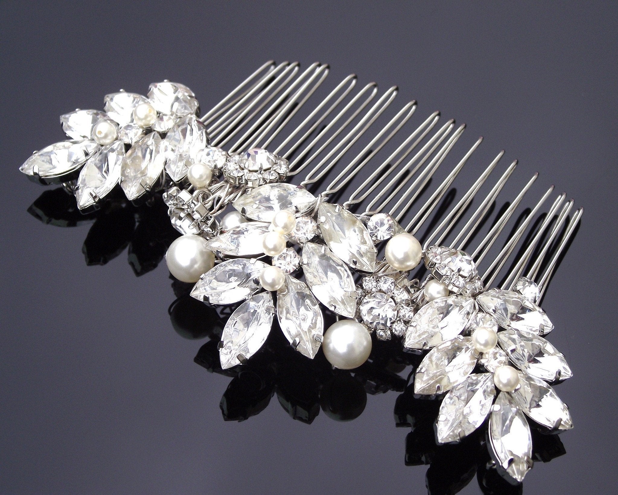 wedding hair combs vintage