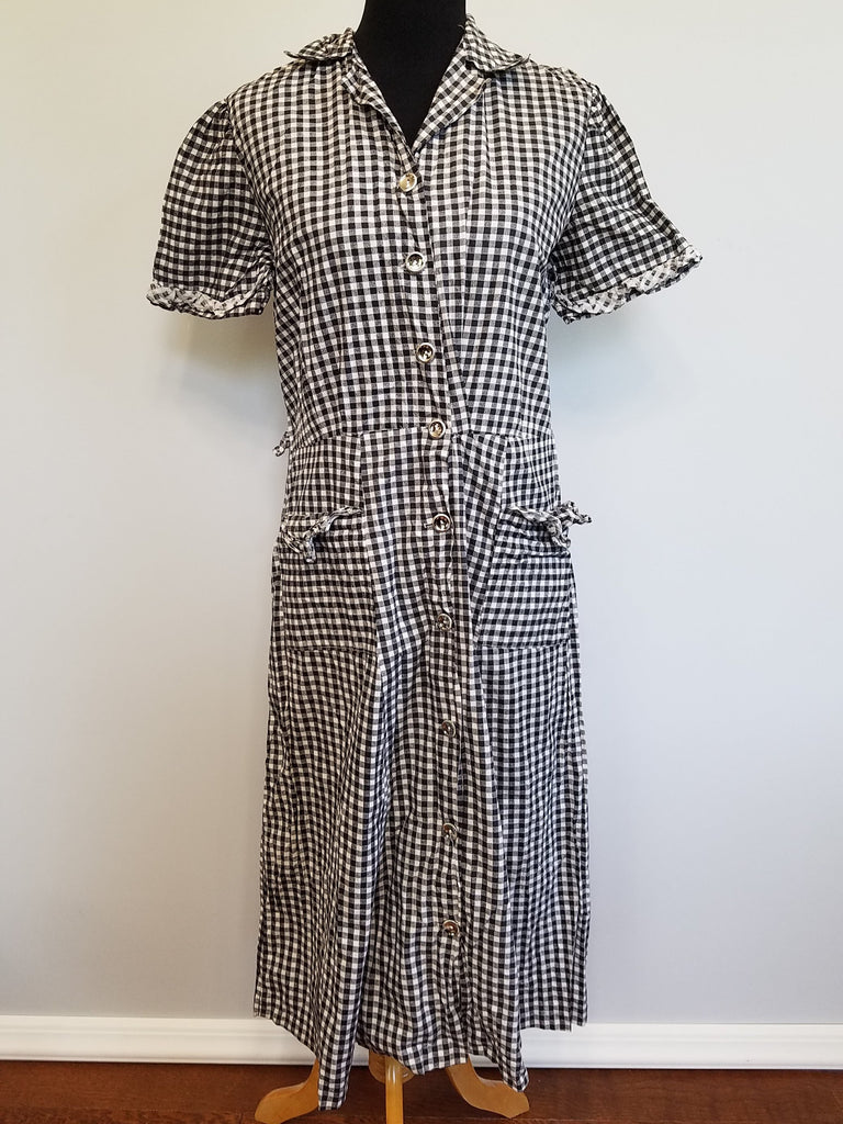vintage checkered dress
