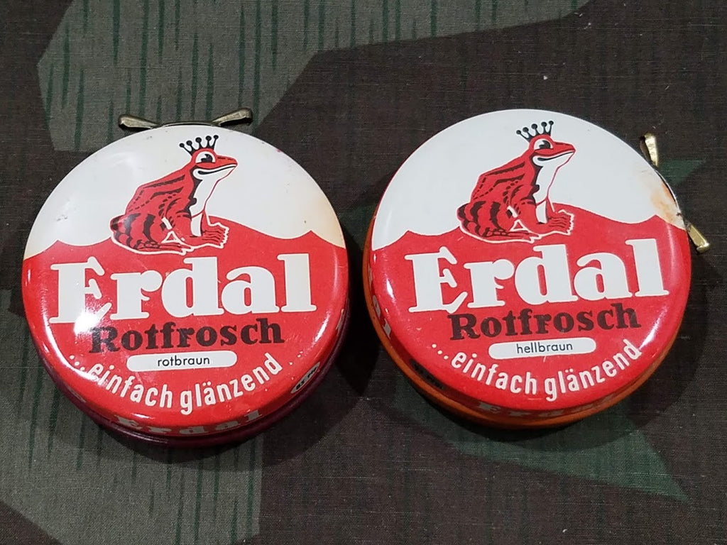 Period Erdal Shoe Polish Tins (Set of 2)