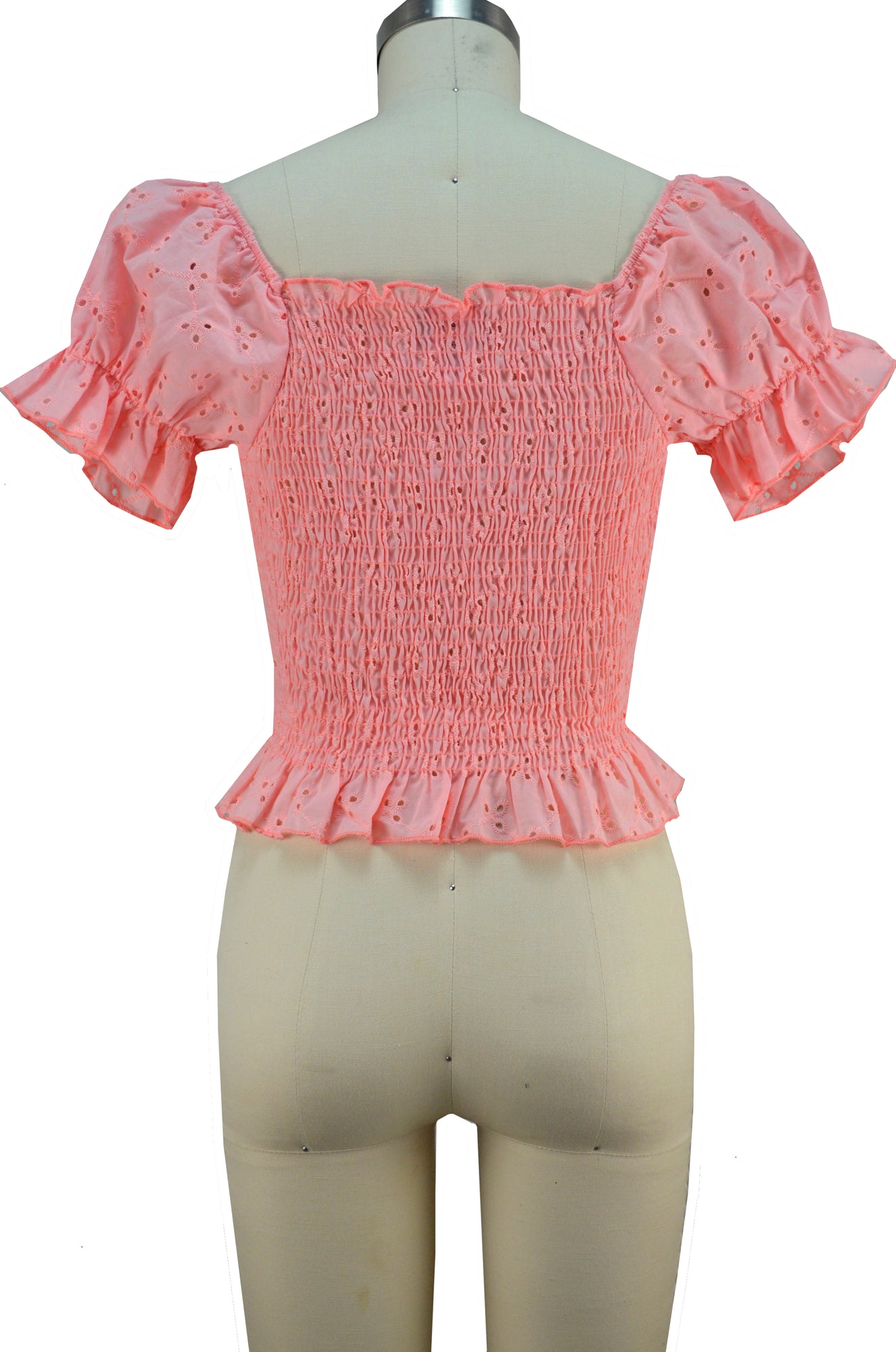 pink eyelet