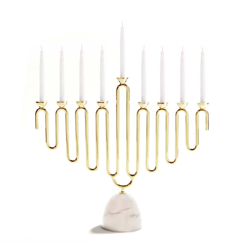 Coluna Menorah, Marble & Gold - ANNA New York product image