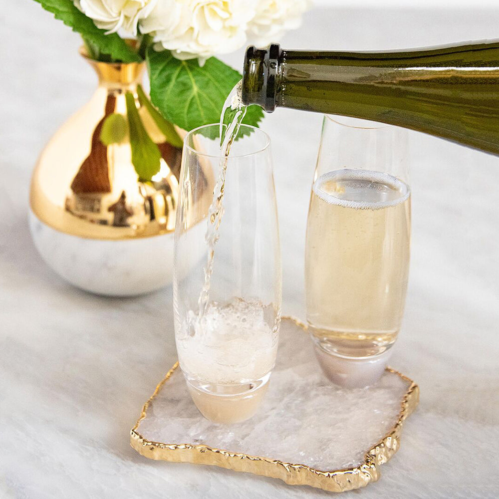 crystal glass coasters for drinks