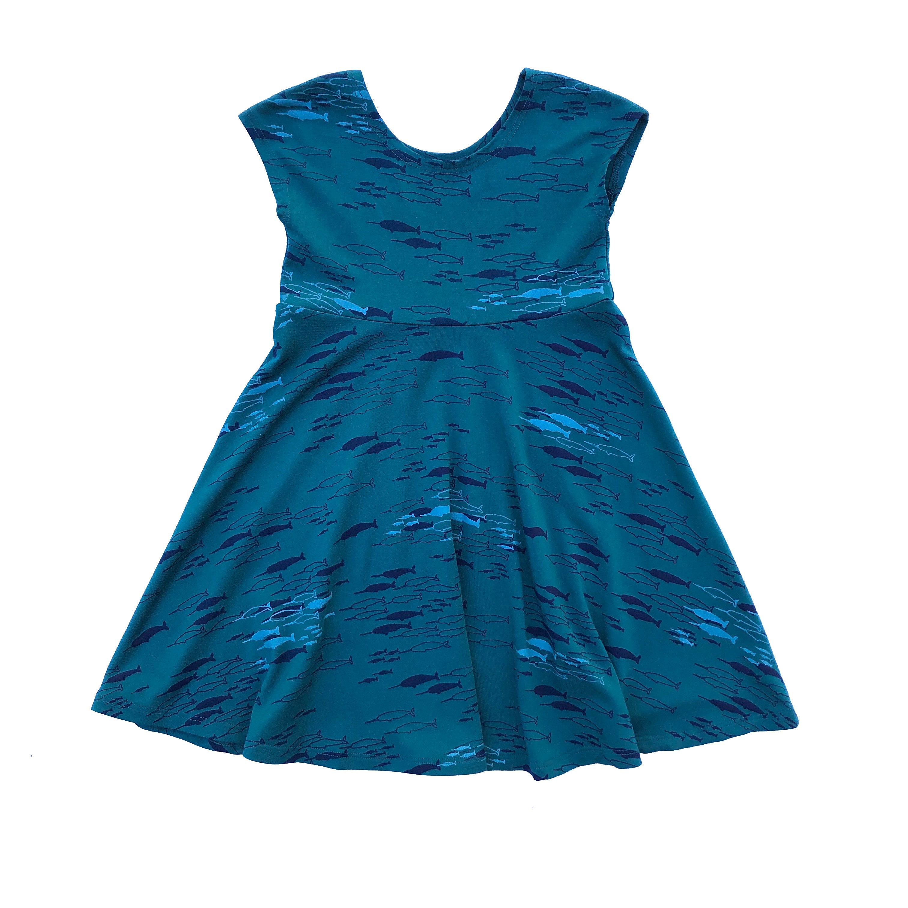 Teal Narwhal Dress – Dottie Handmade