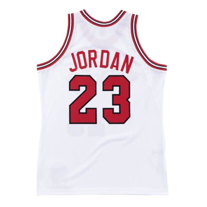 michael jordan white bulls jersey