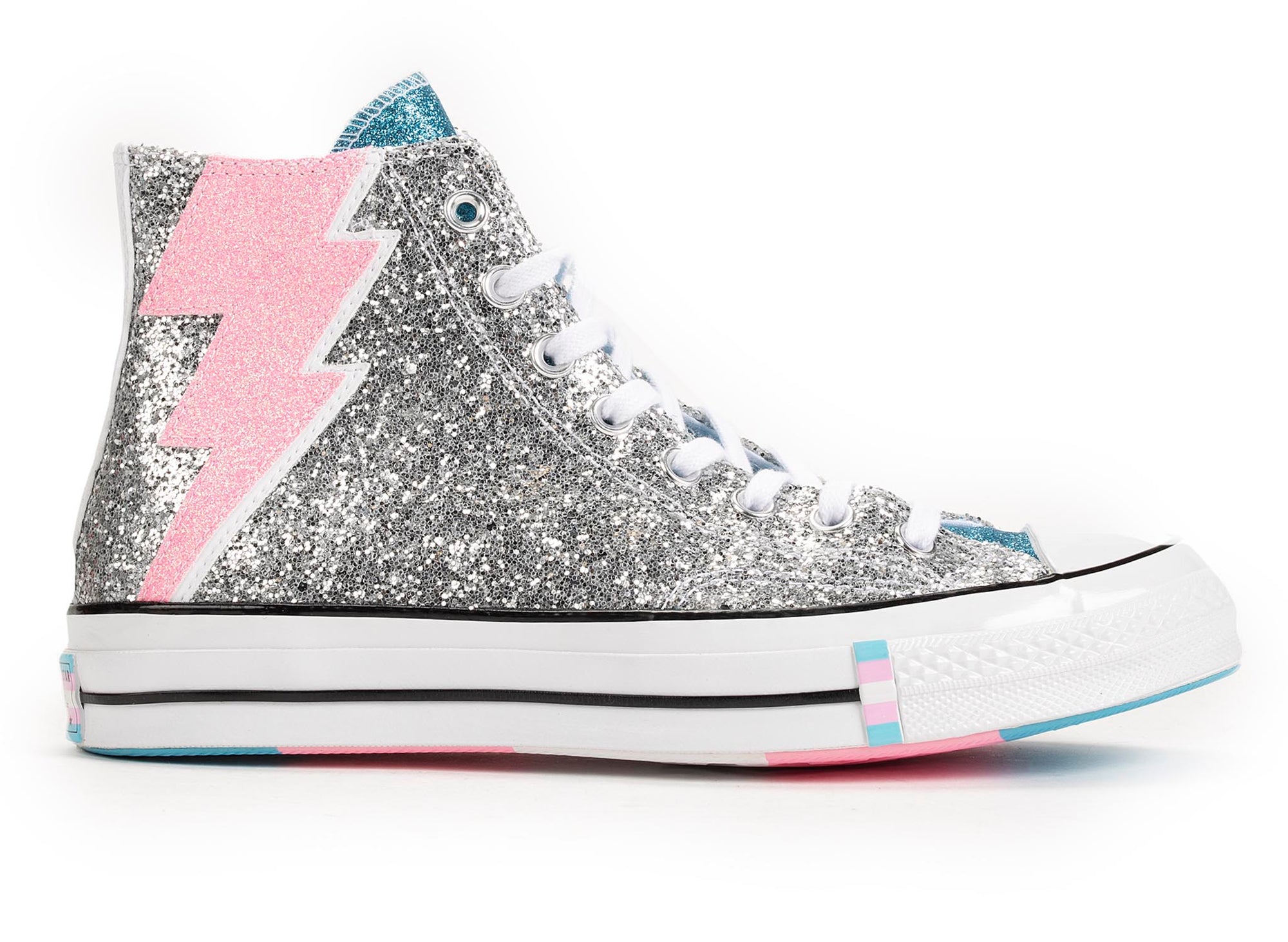 converse silver sparkle sneakers