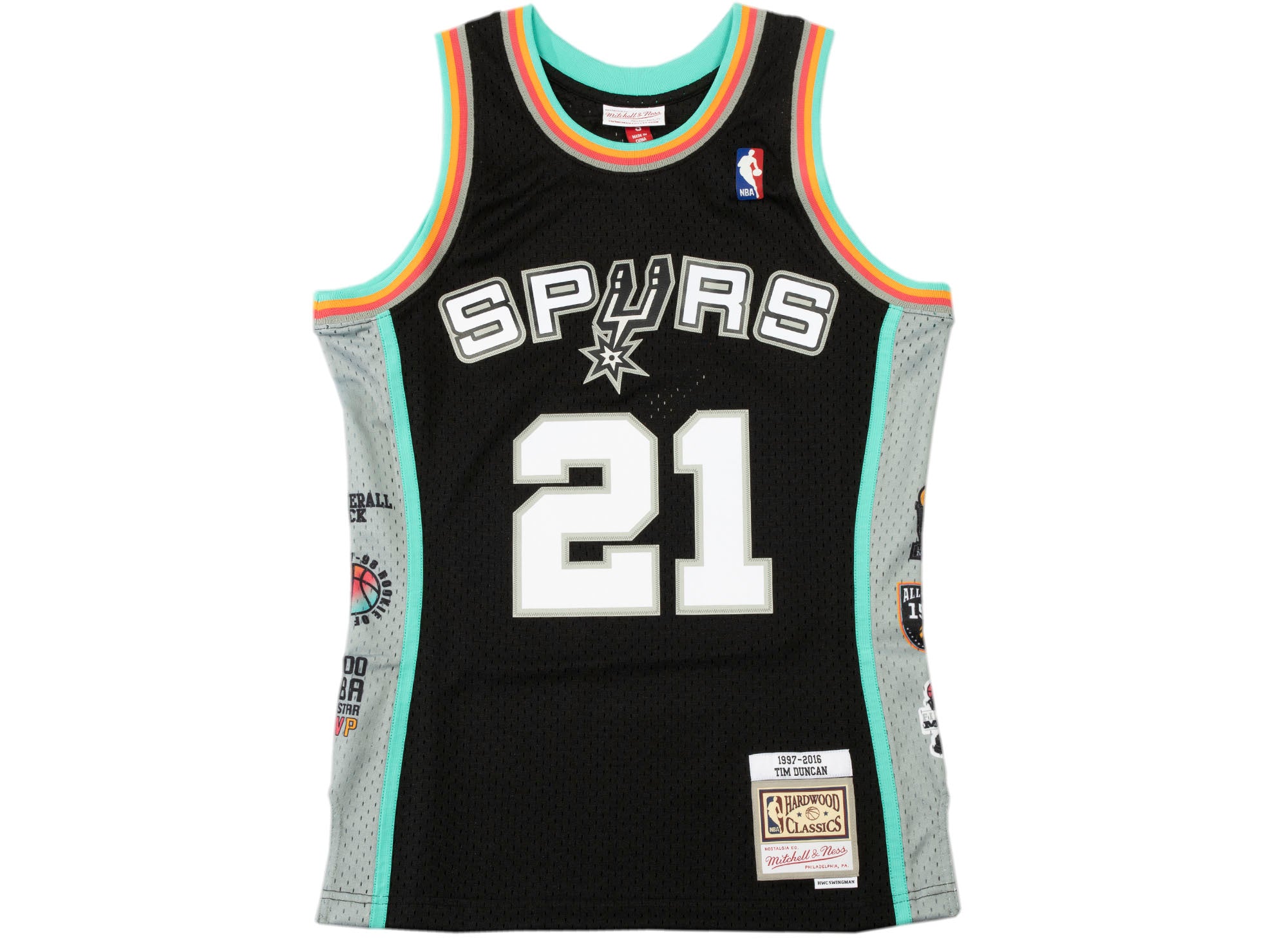 mitchell and ness spurs jersey