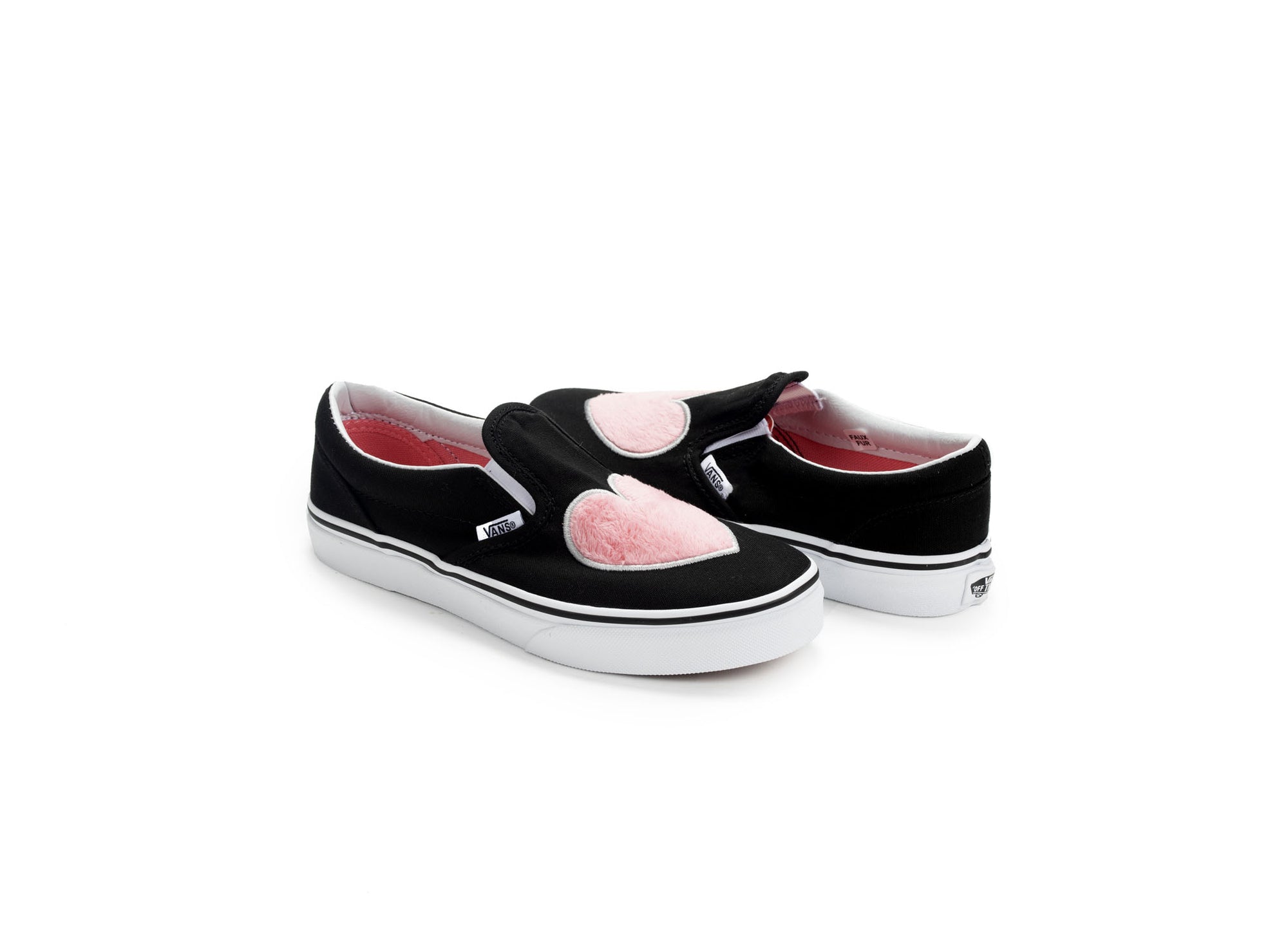 heart vans slip on