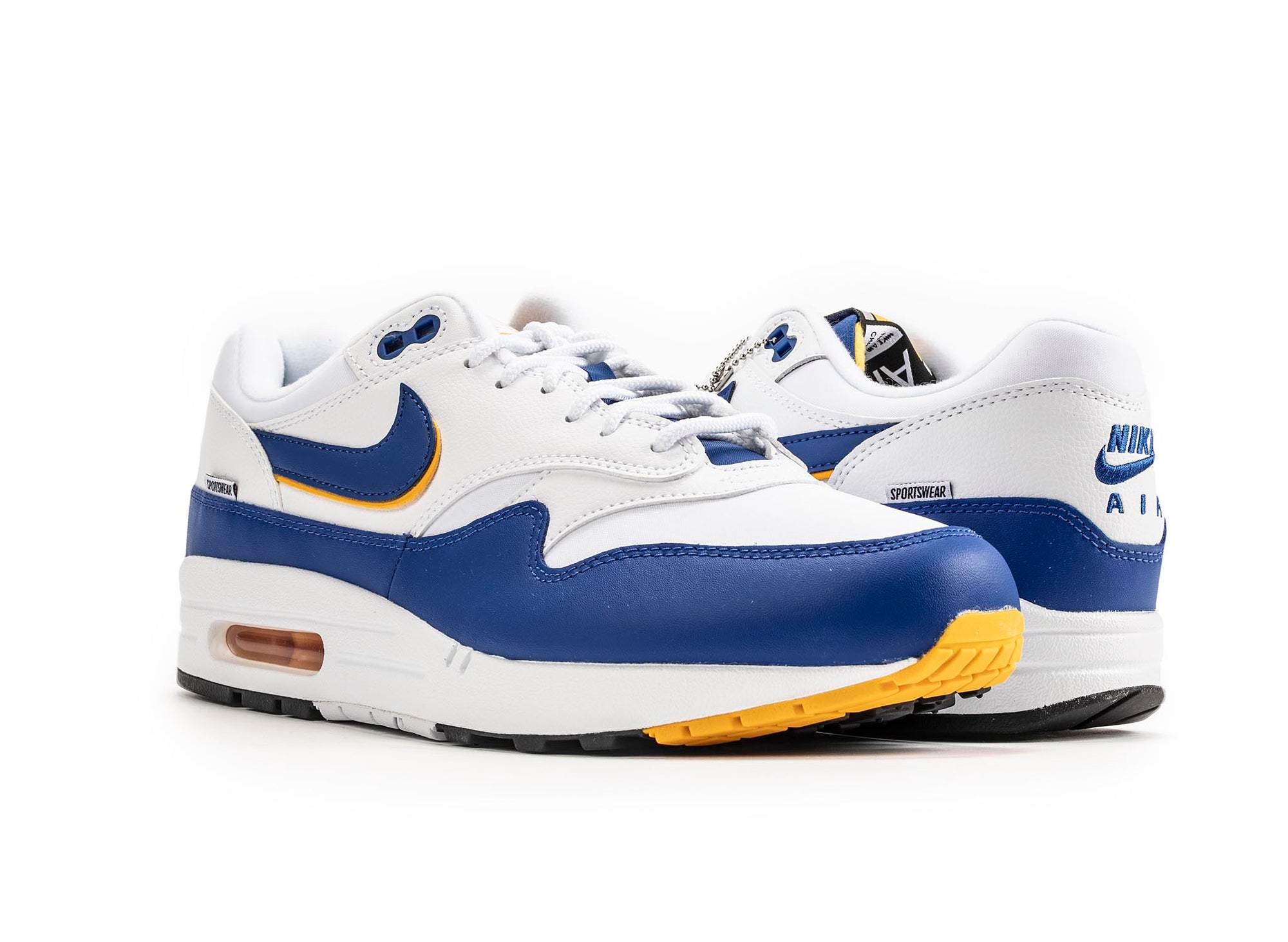 nike air max 1 white and gold