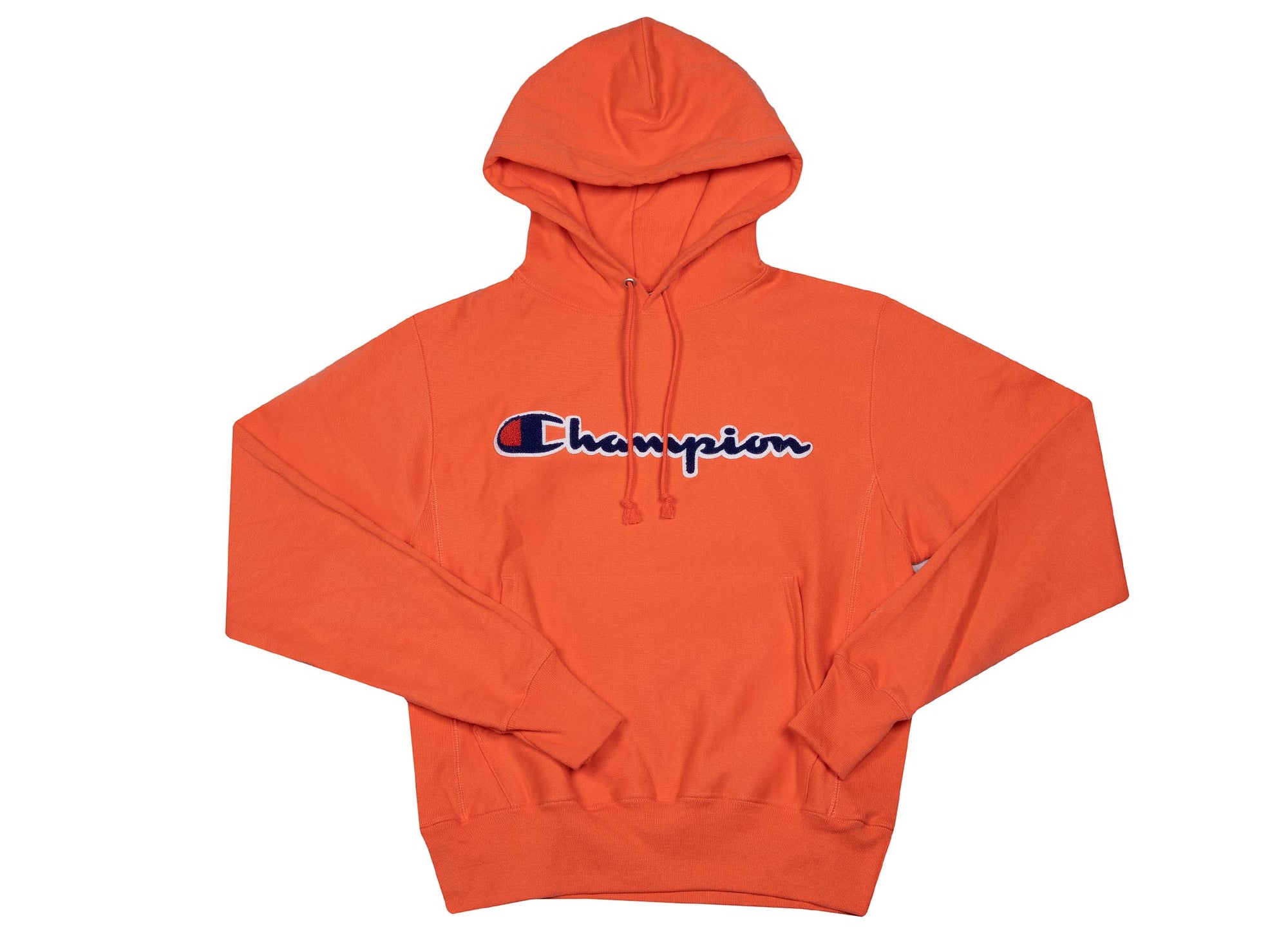 men's champion reverse weave chenille logo hoodie