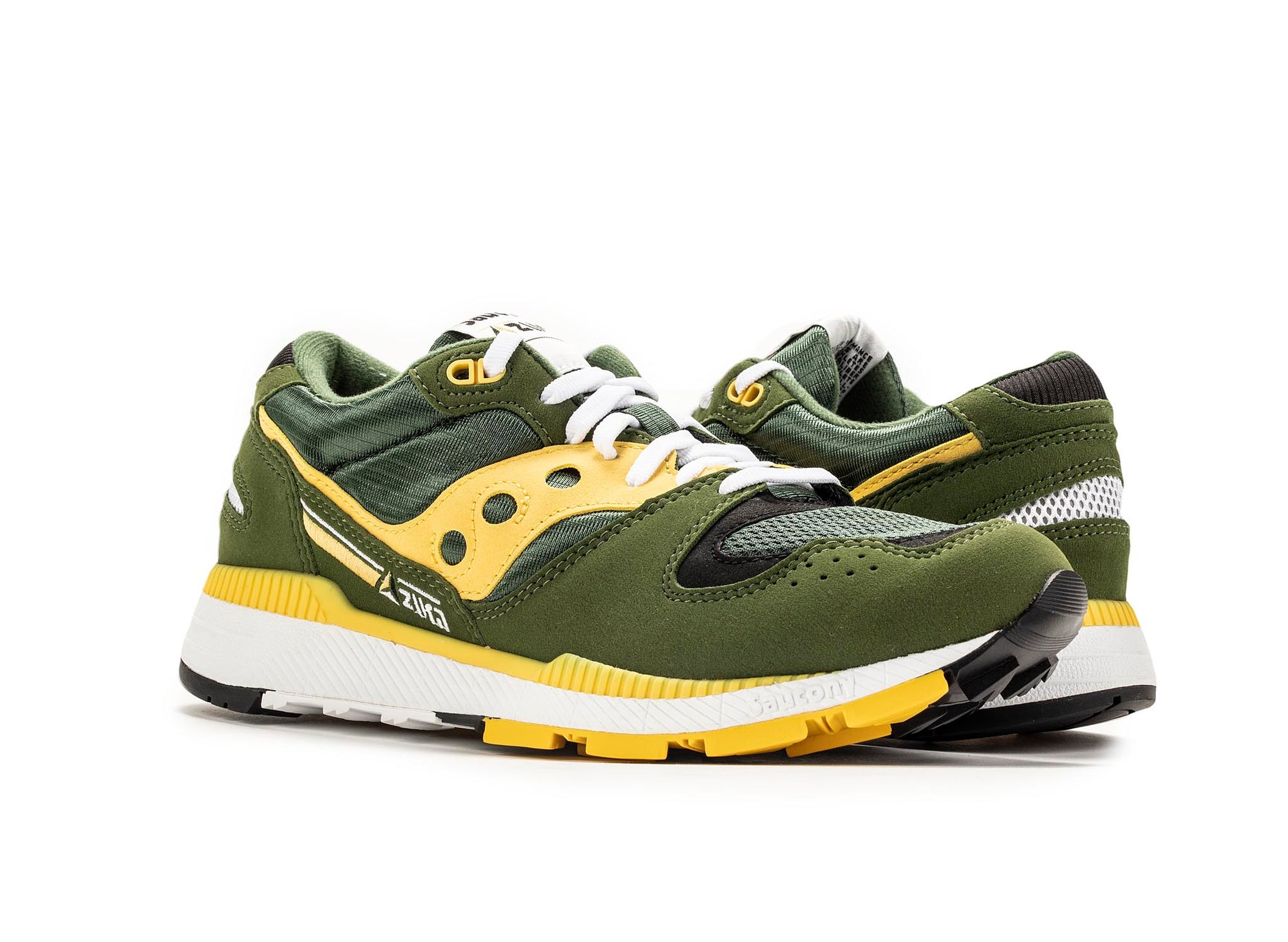 saucony green and yellow shoes