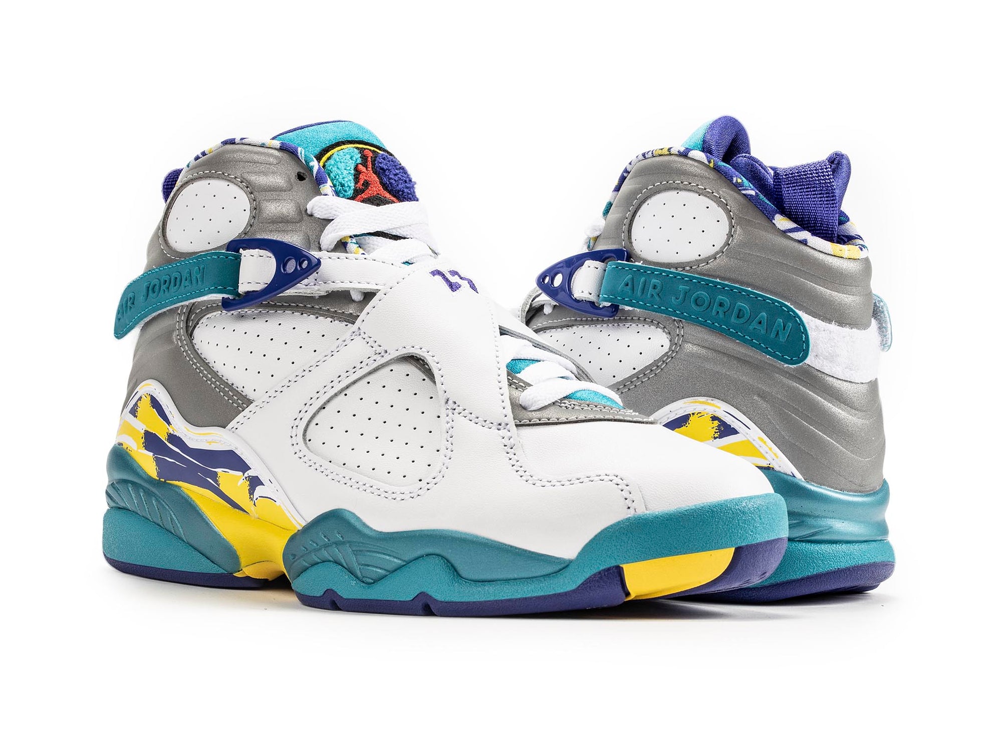 jordan 8 blue white