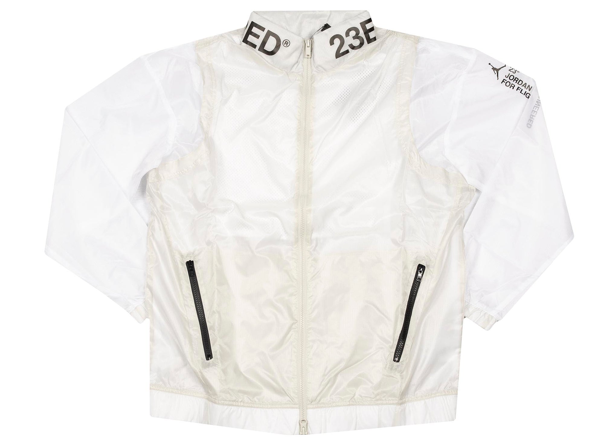 white zip up jackets