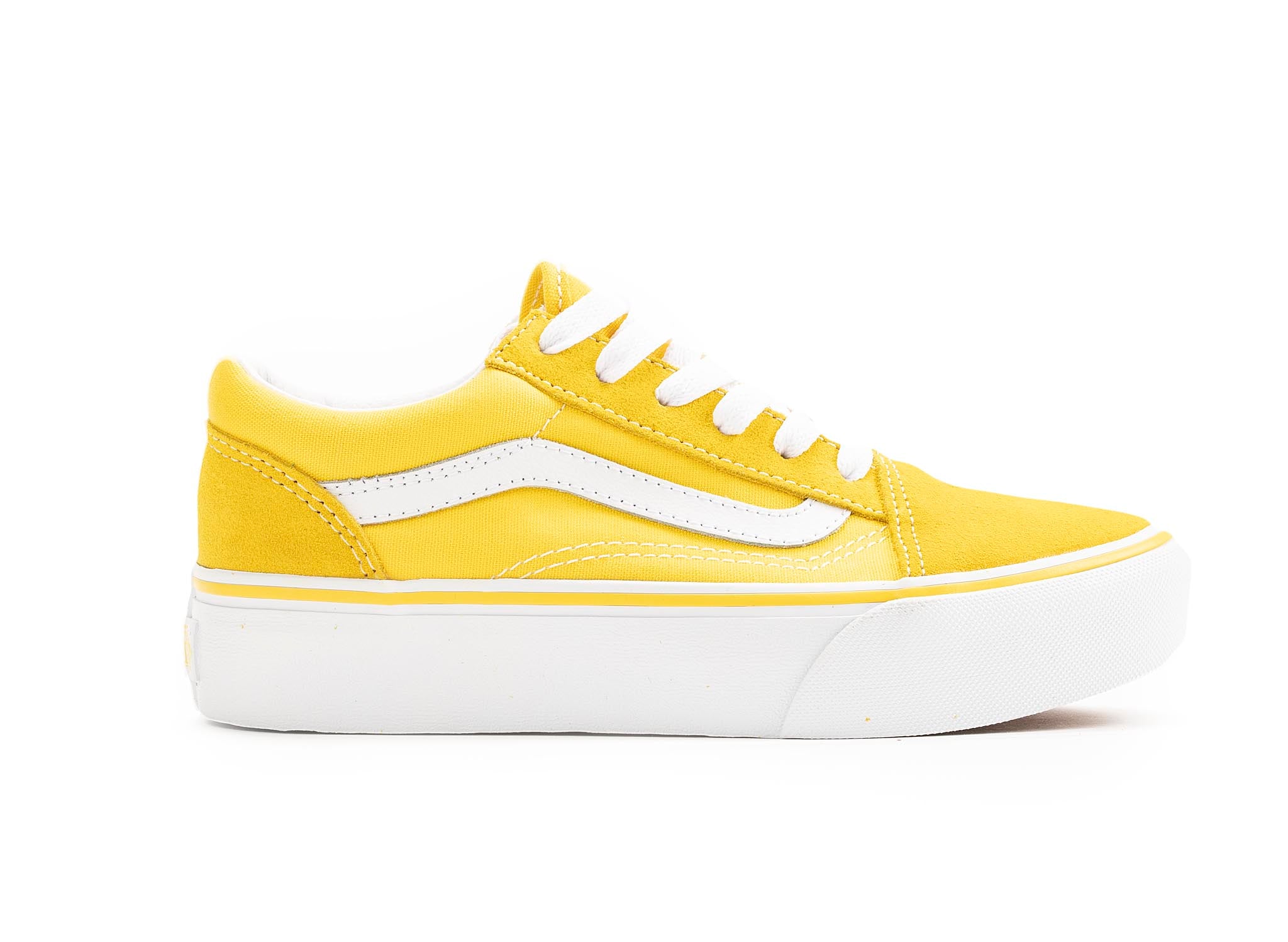 vans platform yellow