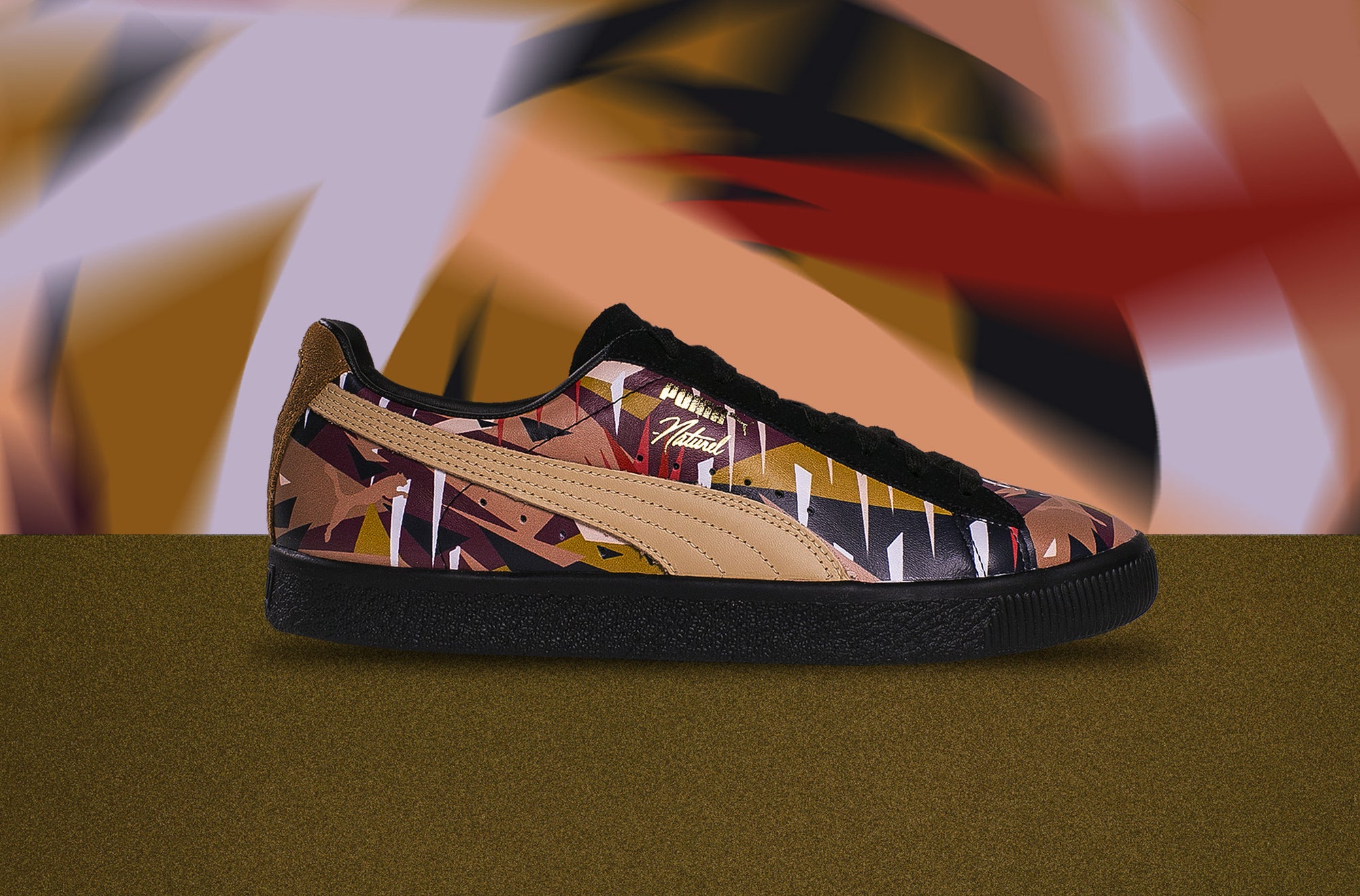 Puma CLYDE x NATUREL - Moon Jungle Art 