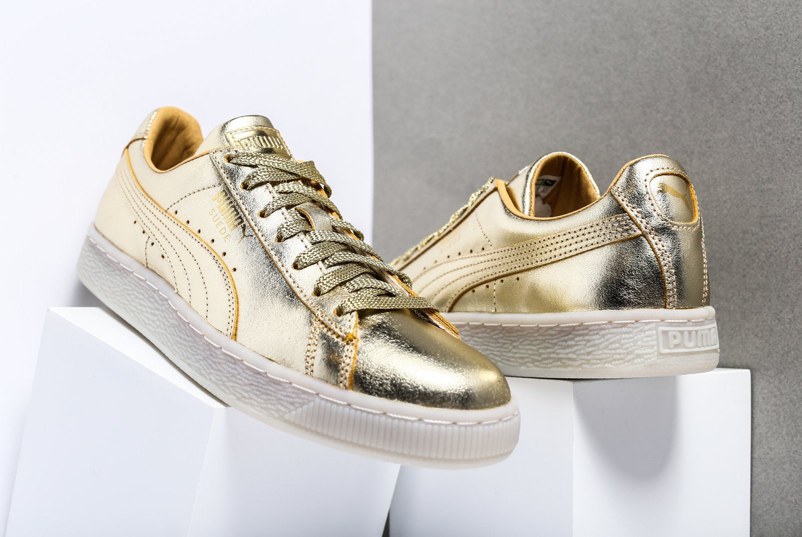 puma suede 50th gold