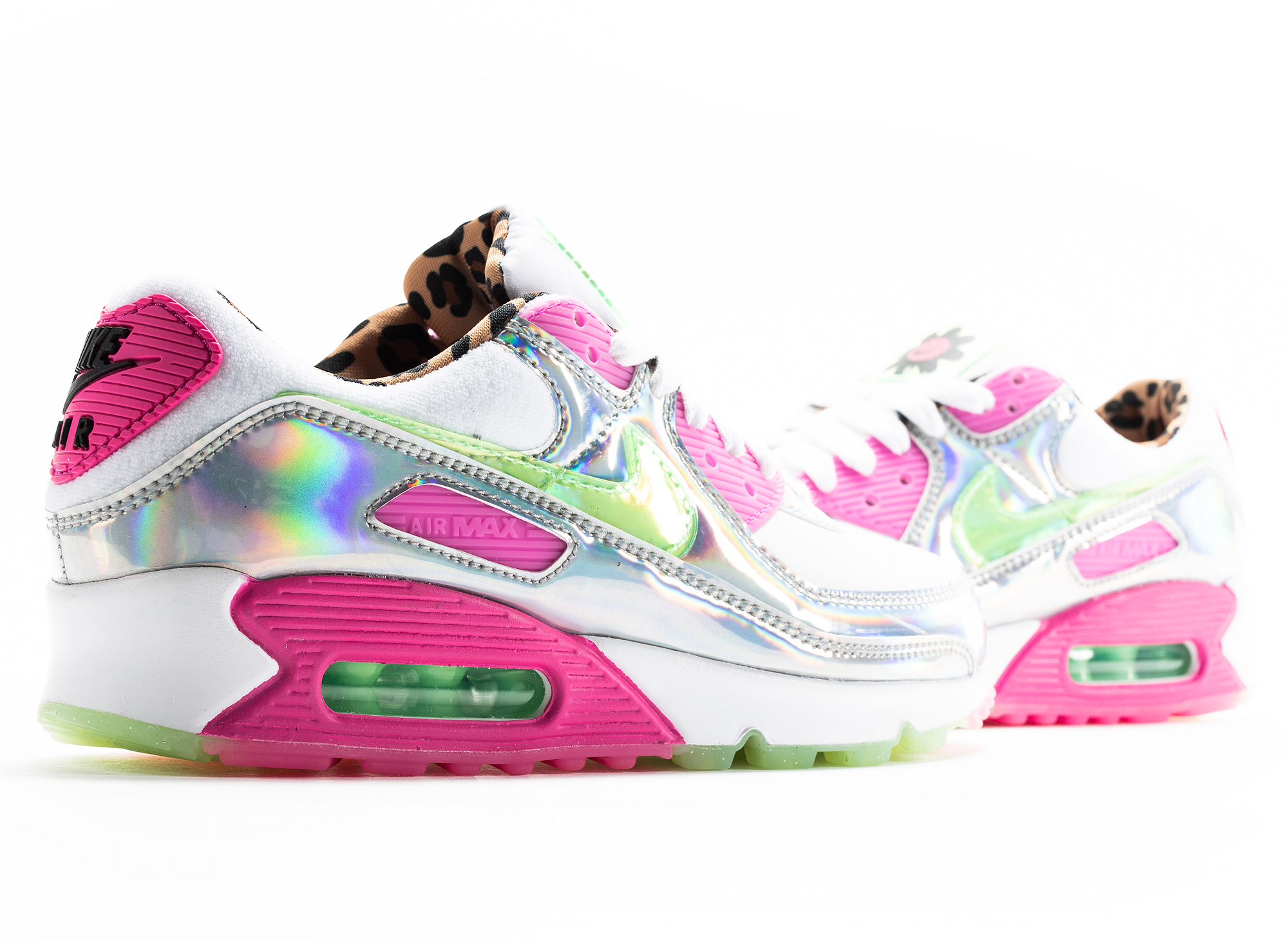 nike air max 90 lx daisy leopard iridescent