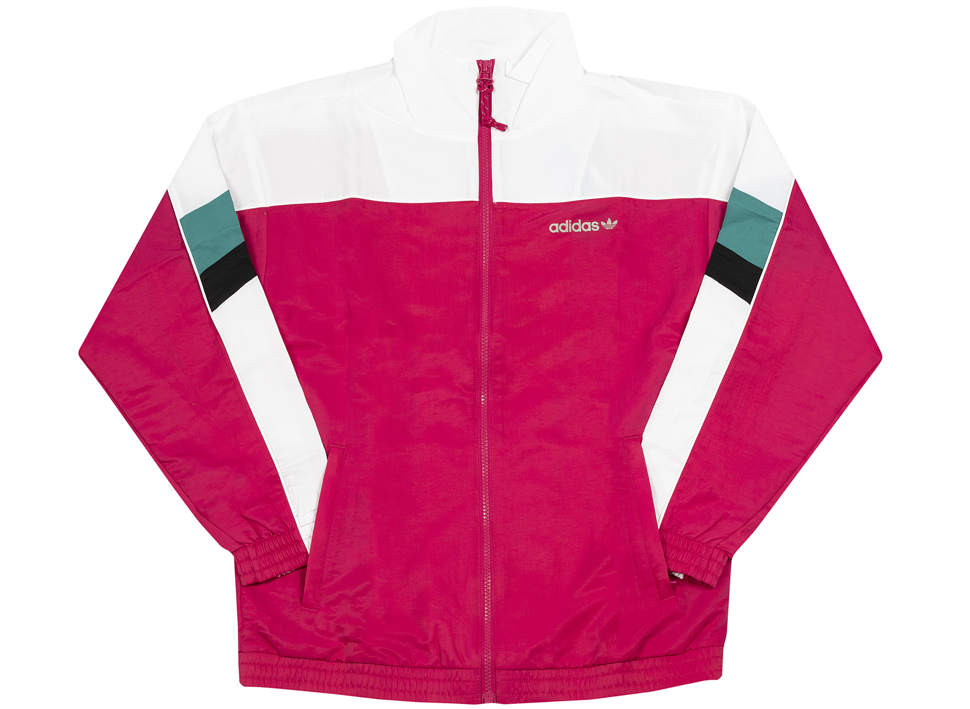 adidas real magenta tech track jacket