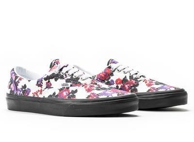 purple floral vans