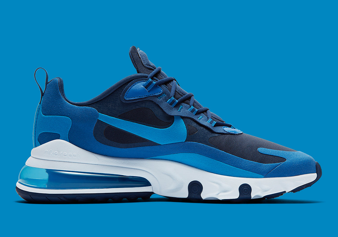 nike air max react 270 blue void