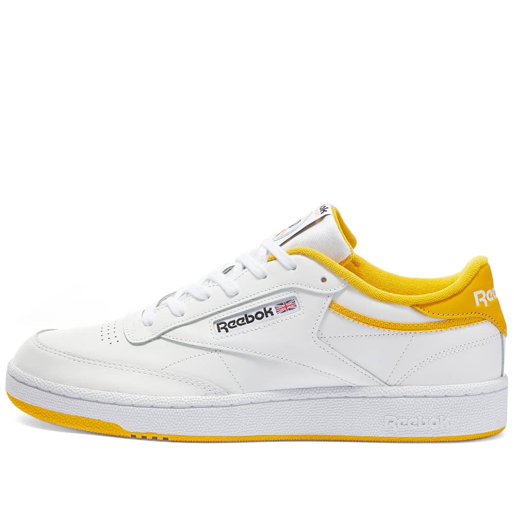 reebok club c yellow