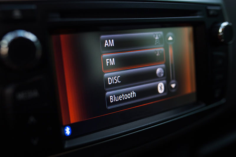 Bluetooth audio transmitter in a car