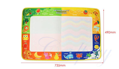 Image of Multicolor Water Painting Drawing Mat