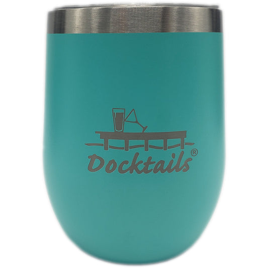 Docktails Insulated Martini Cup With Lid - Hawaiian Blue