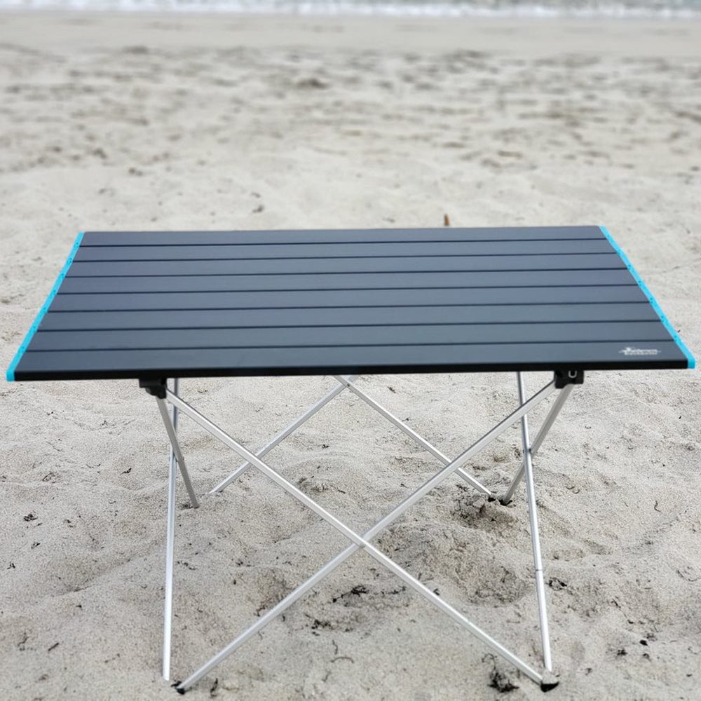 compact beach table