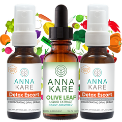 homeopathic detox kit plus Olive Leaf Liquid Extract