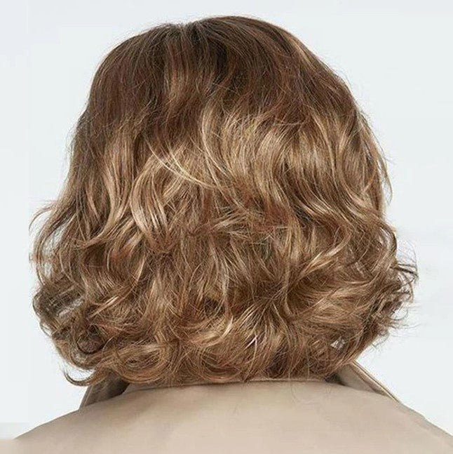 Kami 046 Shoulder Length Blonde Wavy Wigs For White Women Feminine