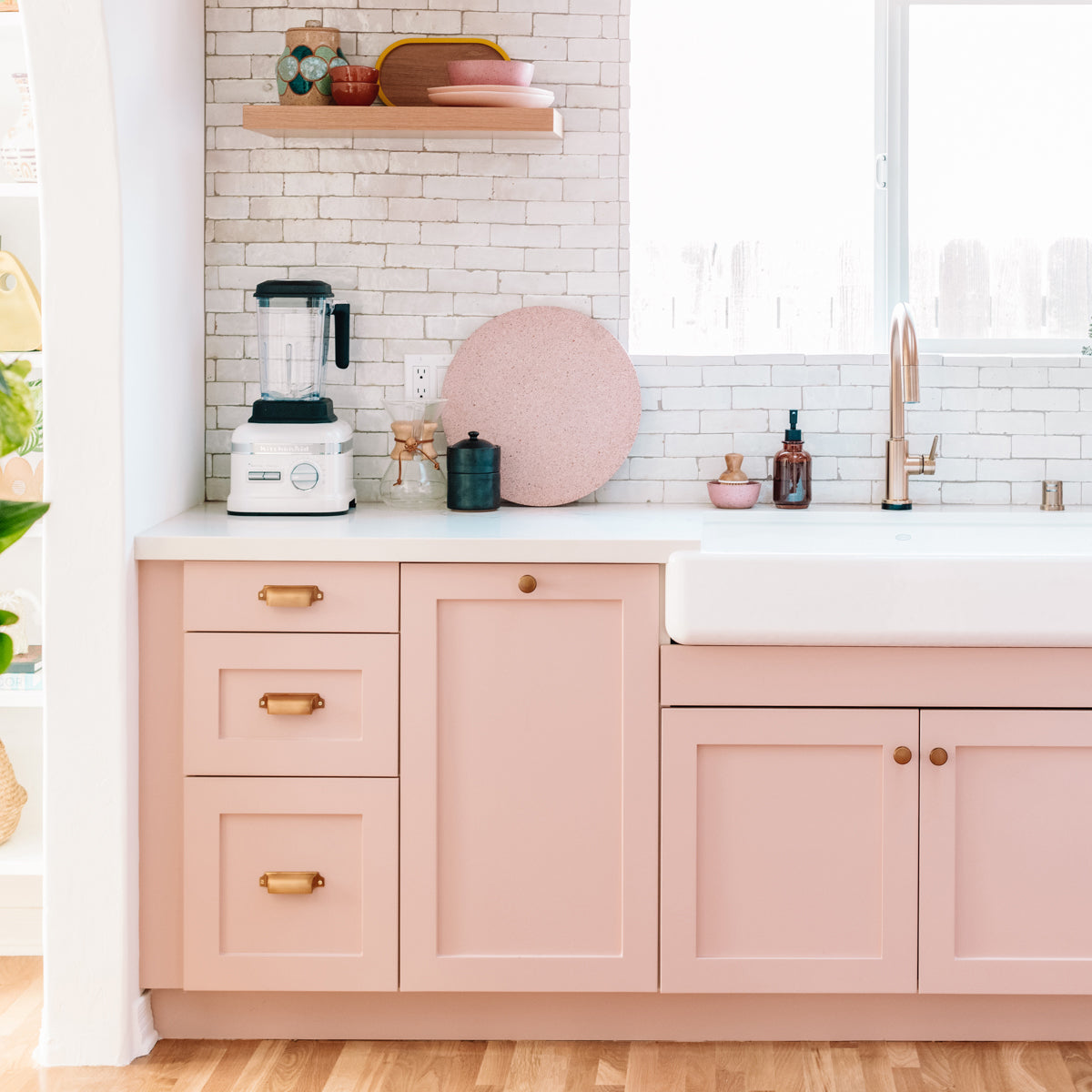 Studio DIY's Pink Kitchen Transformation Seriously Wows