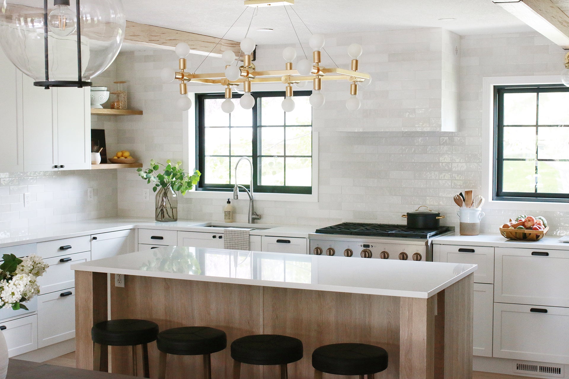 Beautiful and Functional Kitchen with Chris Loves Julia's Cove Shaker ...