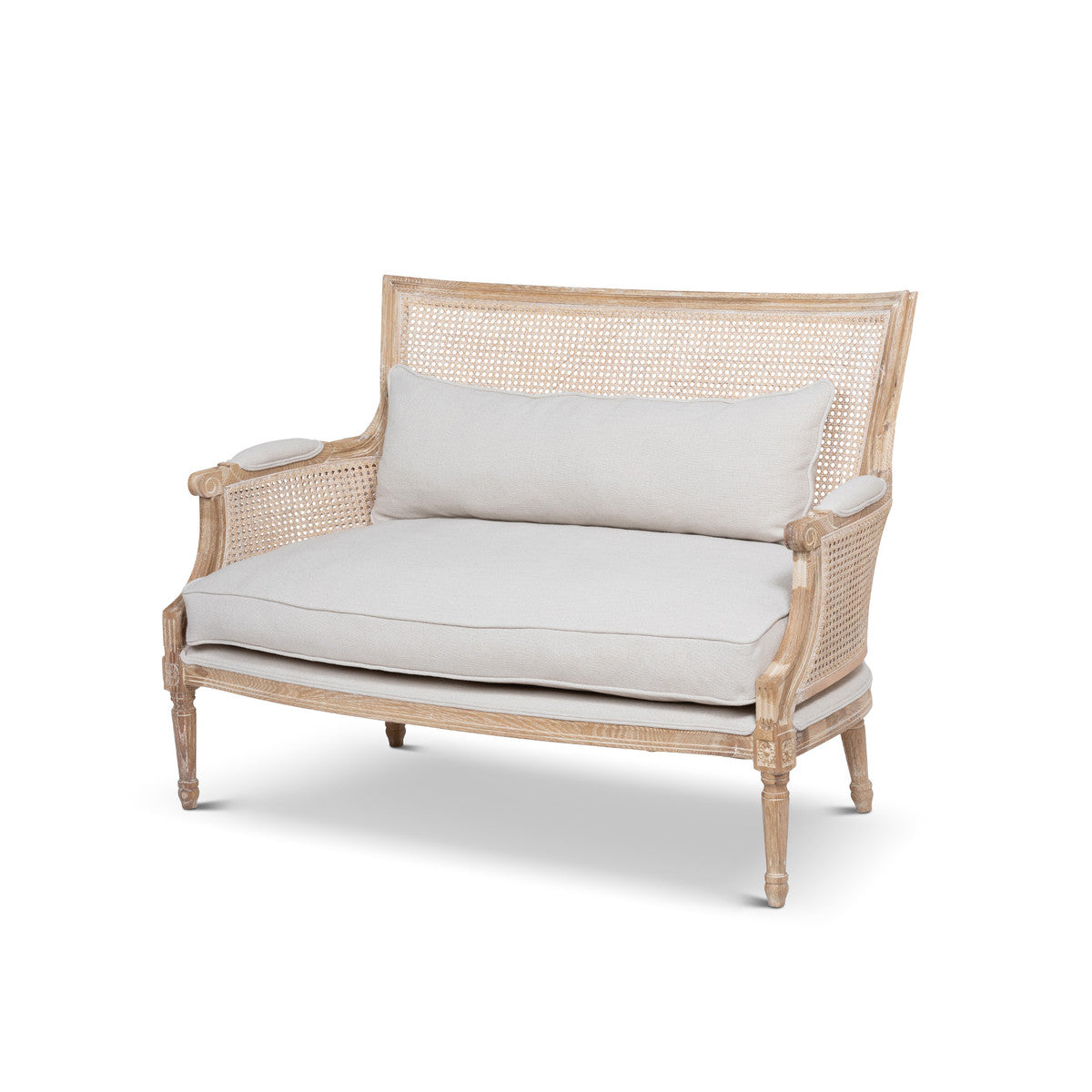 Lovecup Marissa Cane Back Cottage Loveseat LOVECUP