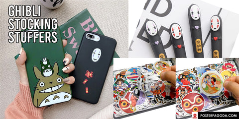 studio ghibli anime christmas stocking stuffers affordable cheap gifts for family and friends phone case pen stickers