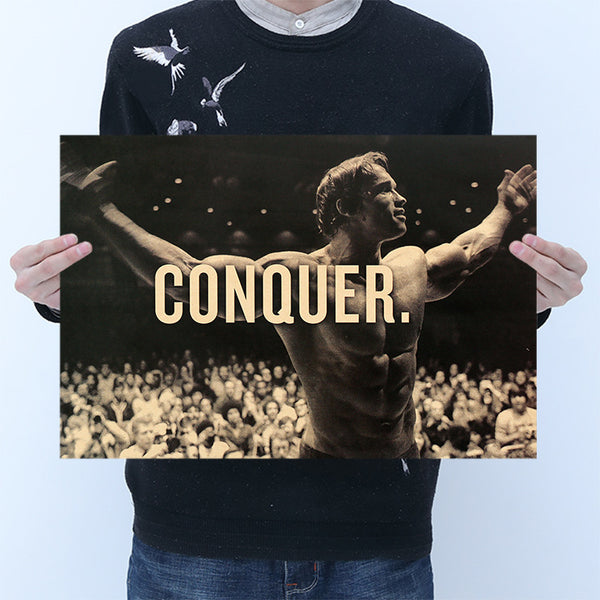 arnold schwarzenegger poster conquer