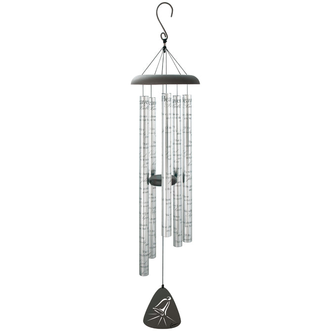 Wind Chimes - Heavenly Bells 44" Sonnet Silver or Charcoal