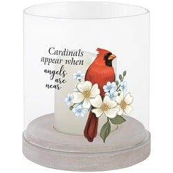 Cardinal Hurricane Candle