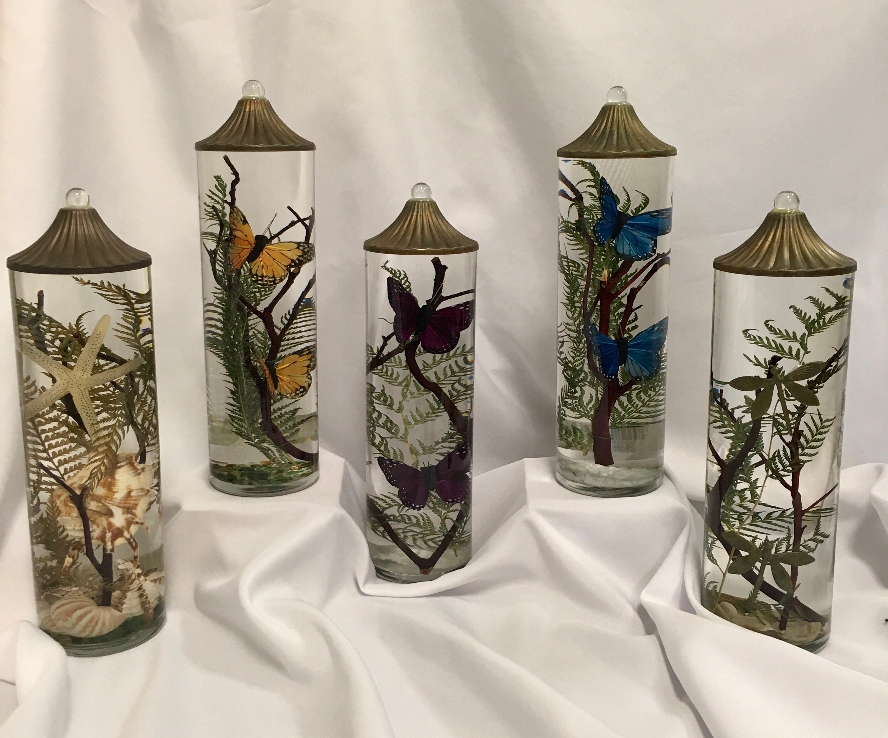 Oil Candle ~ Full Cylinder Vase (multiple styles)