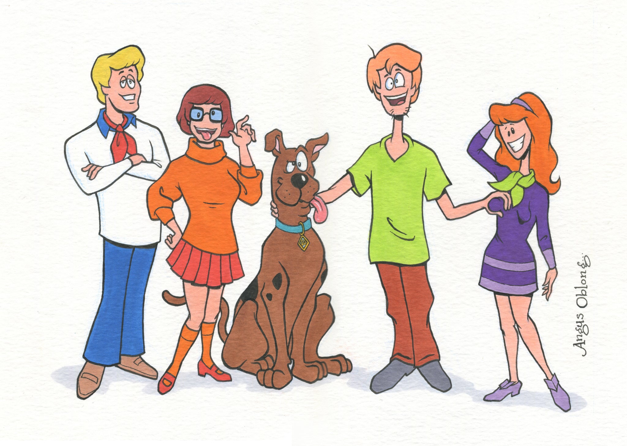 Scooby Doo & The Gang. – Angus Oblong.