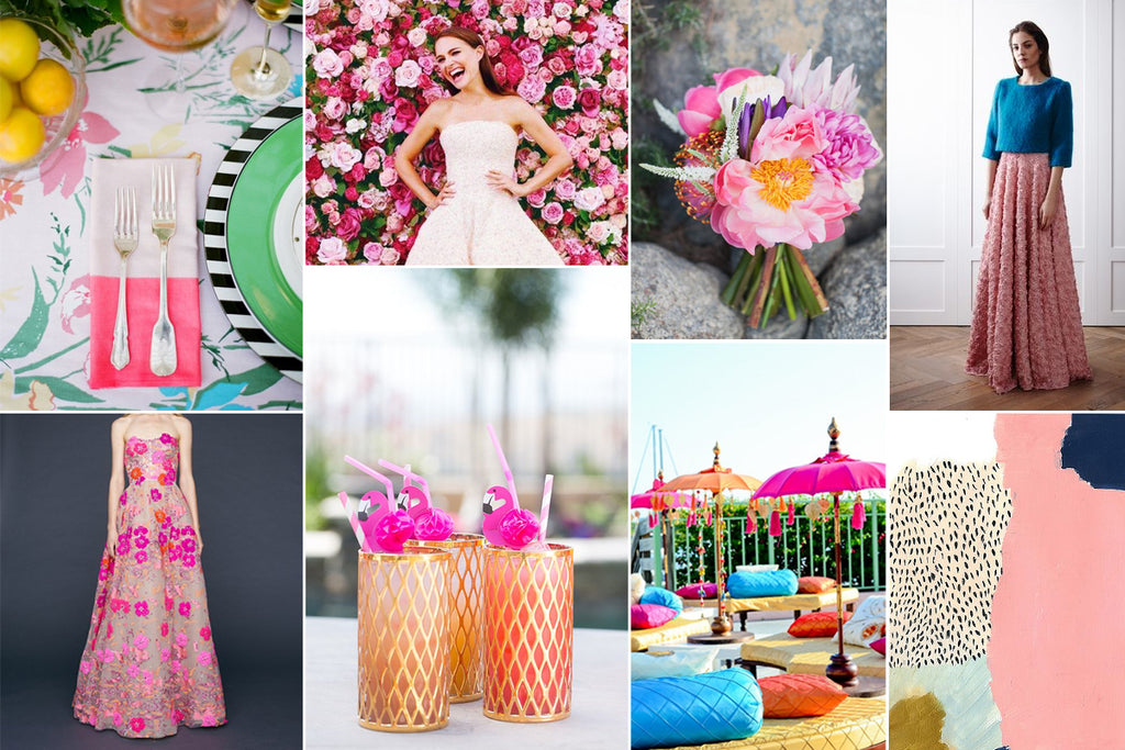 Emmy London Neon and Brights Bridal Wedding Inspiration