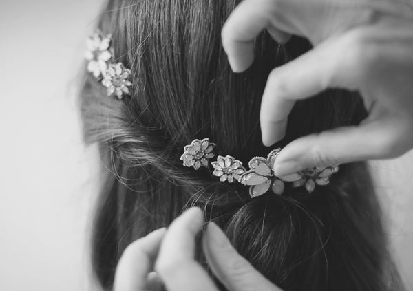 Emmy London Opal Daisy Pins Wedding Hair Accessory