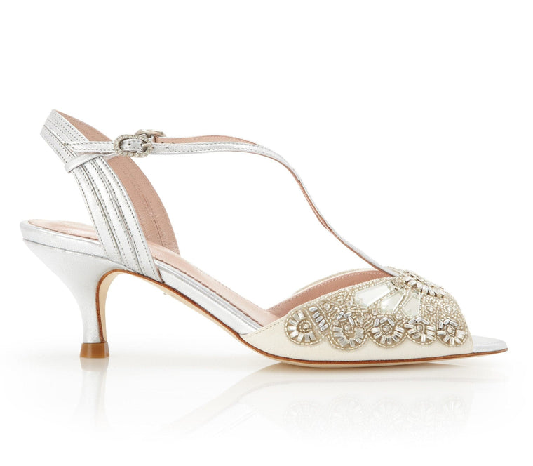 Designer Ivory Bridal Shoes 8