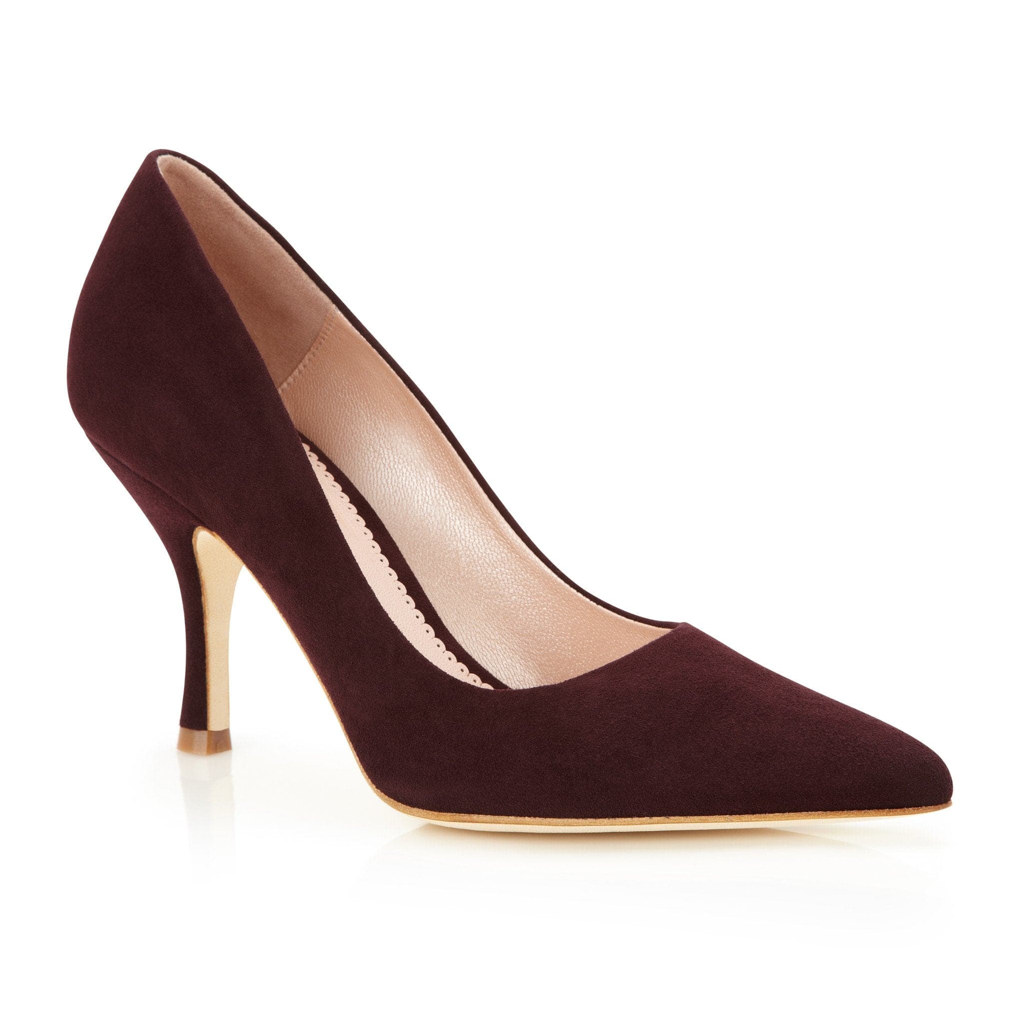 Olivia Dark Red Mid Heel Occasion Shoe 