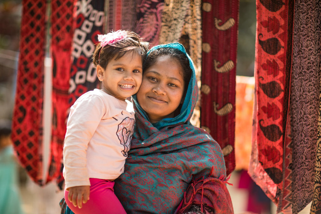 A brighter future for women at risk. Mother and daughter