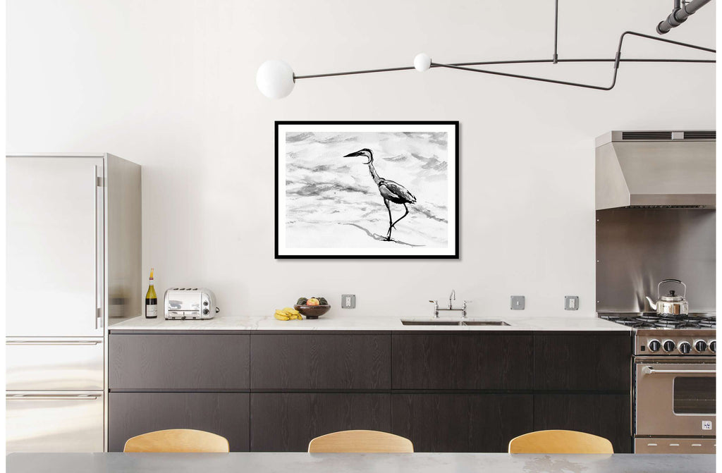 Graceful Crane Sumie by Brazen Edwards